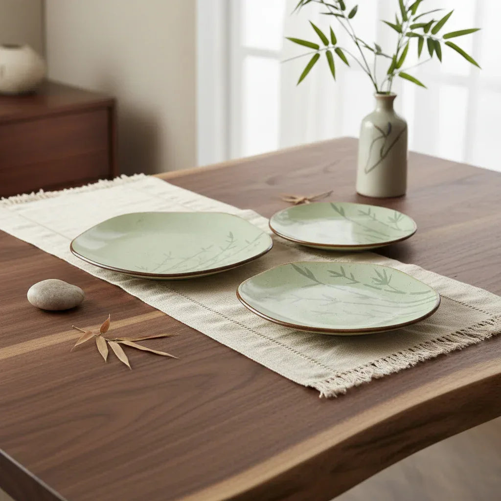 Aparelho De Jantar E Cha Oxford 20 Pecas Bambu Ra20-960 - Loja Do Thor