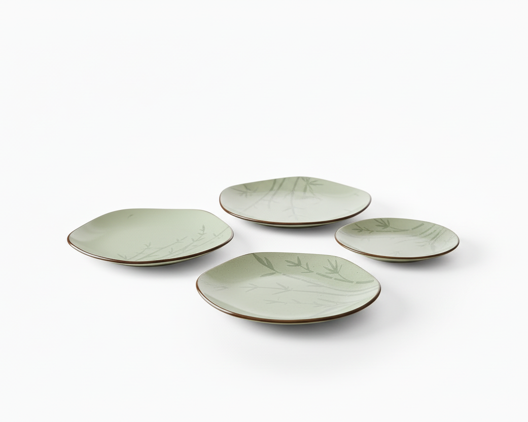 Aparelho De Jantar E Cha Oxford 20 Pecas Bambu Ra20-960 - Loja Do Thor