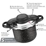 Panela de Pressão Clipso Stone Pro 4,5L Fechamento Externo