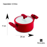 Cacarola Grande com Revestimento Ceramica e Tampa Hercules PA300-C24VM