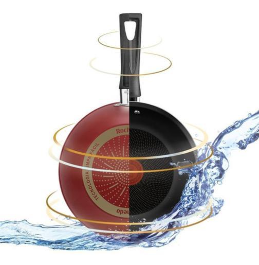 Frigideira Funda 24Cm Rochedo Limpa Facil - Vermelho