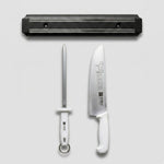 Kit Barra Magnetica Faca Profissional Chaira Inox Prime