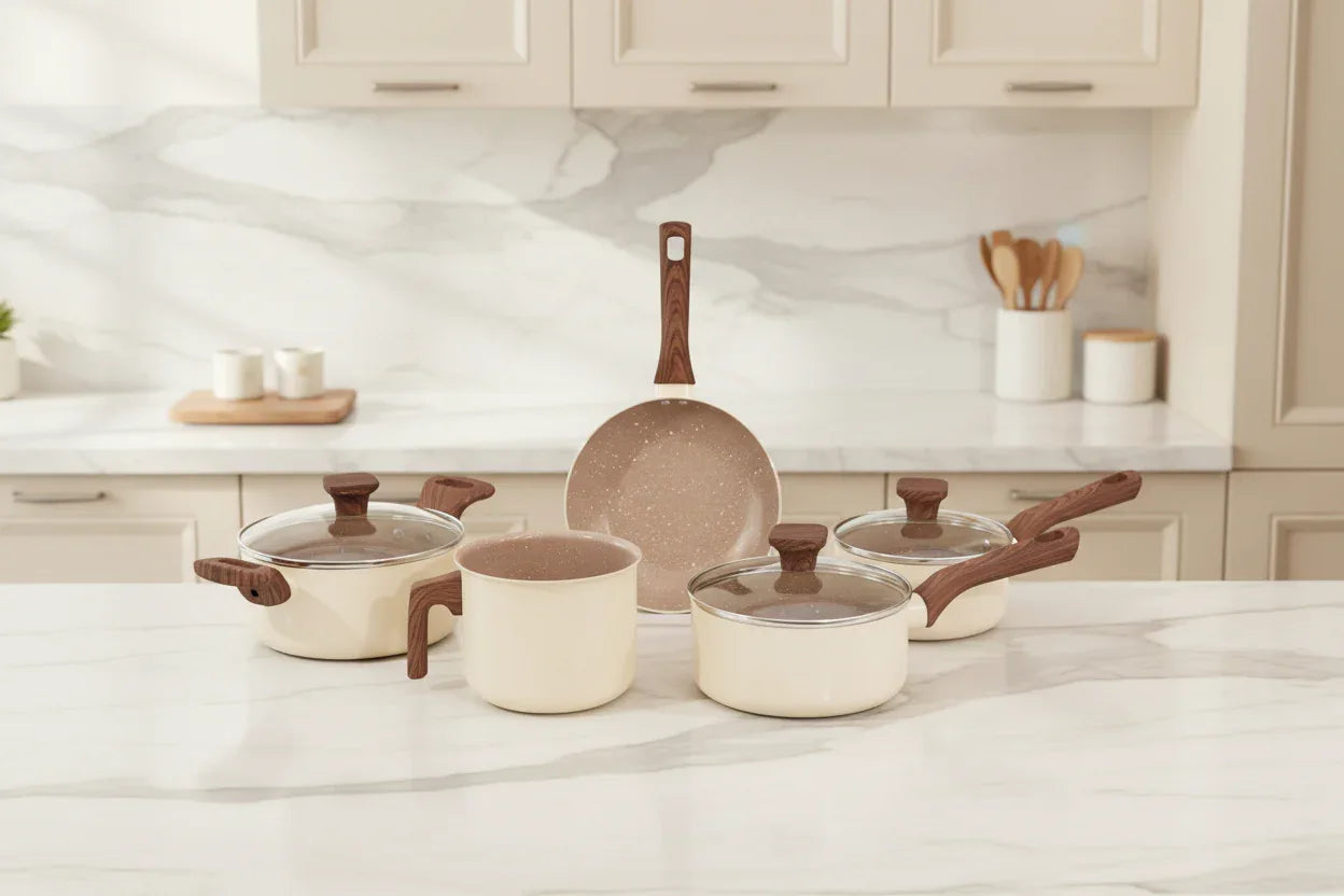 Conj. Panelas Inducao Ceramica 5 Pcs Pratic Cook - Mimo - Loja Do Thor