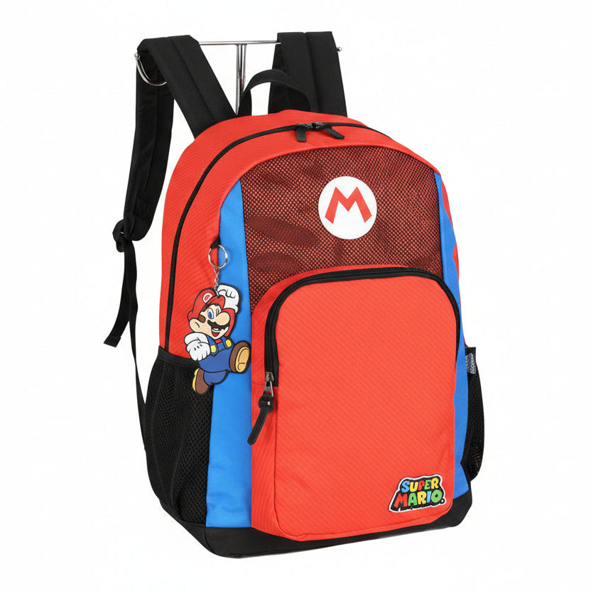 Mochila De Costas Vermelho Super Mario Luxcel