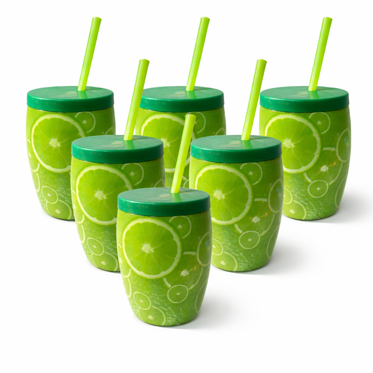 Kit 6 Copos de Fruta Limão  650 ML - Injetemp