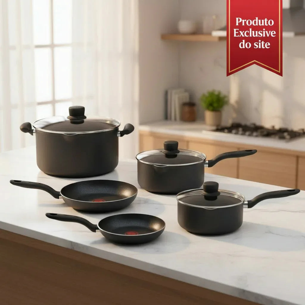 Jogo de Panela 5 Pecas Rochedo Elegance - Loja Do Thor