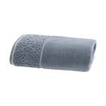 Jogo De Toalha Banho Rosto Super Soft Arabesco Azul Corttex