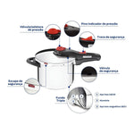 Panela de Pressão Aço Inox Antiaderente 6L Solar Tramontina - Loja Do Thor