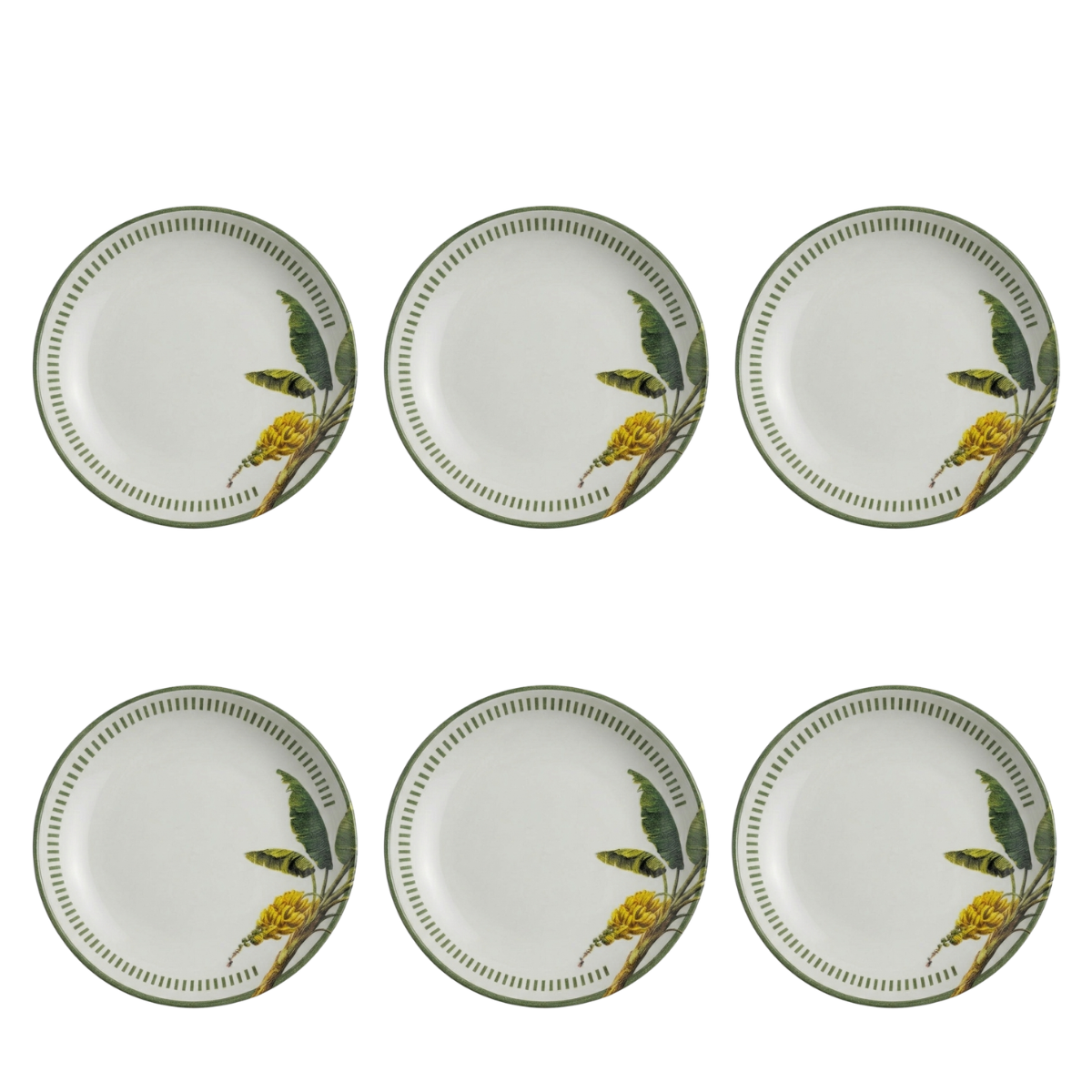 Conjunto De 6 Pratos Fundo Bio Banane 22cm - Porto Brasil