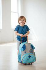 Mochila De Rodinhas Cachorrinho Azul 13 CP24501B - Loja Do Thor