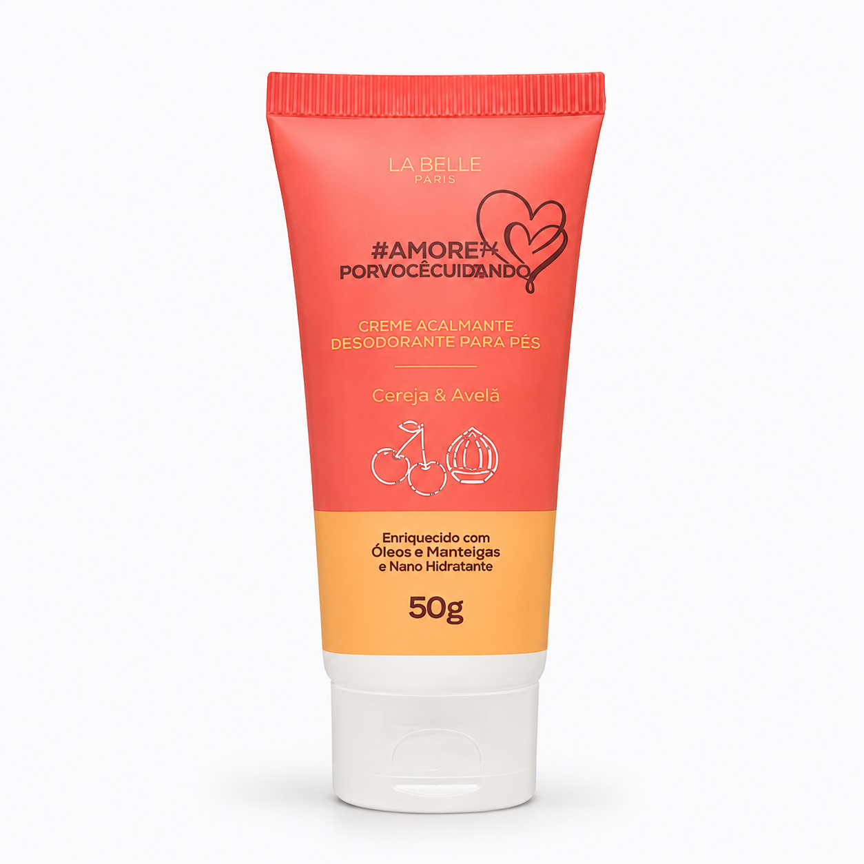 Creme Hidratante Para Mãos Cereja e Avelã  50g - La Belle