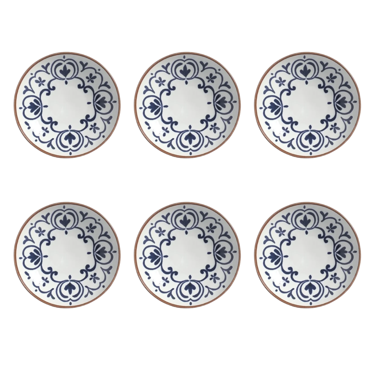 Conjunto De 6 Pratos Fundo 21Cm  Coimbra - Porto Brasil