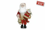 Papai Noel em Pe Vermelho e Dourado 45CM Florarte 57508001 - Loja Do Thor