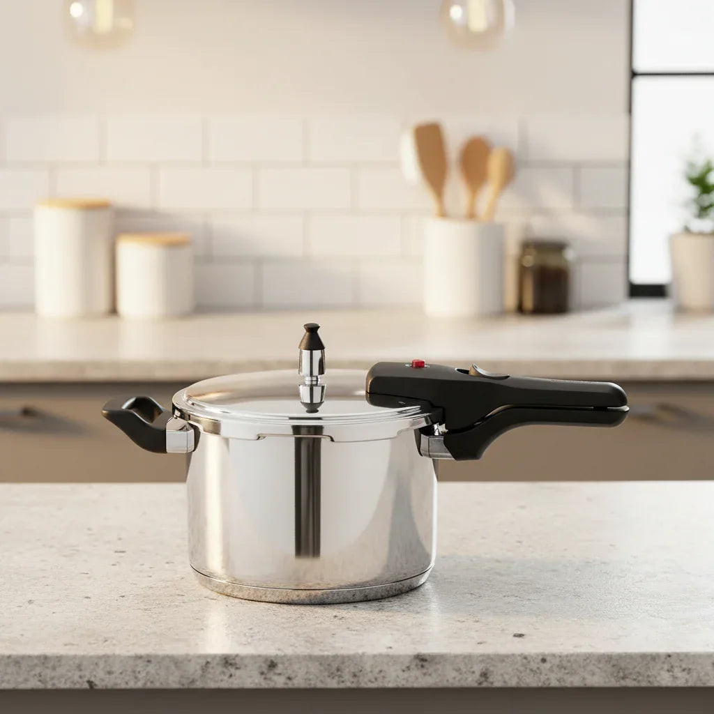 Panela De Pressão Tramontina 4,5L 20cm Brava Aço Inox - Loja Do Thor