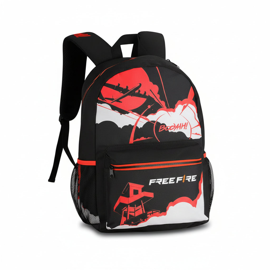 Mochila De Costas free Fire Vermelho 17,5 UP FR2487