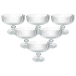 Jogo 6 Taças Sobremesa Vidro Transparente 310mL - Hauskraft