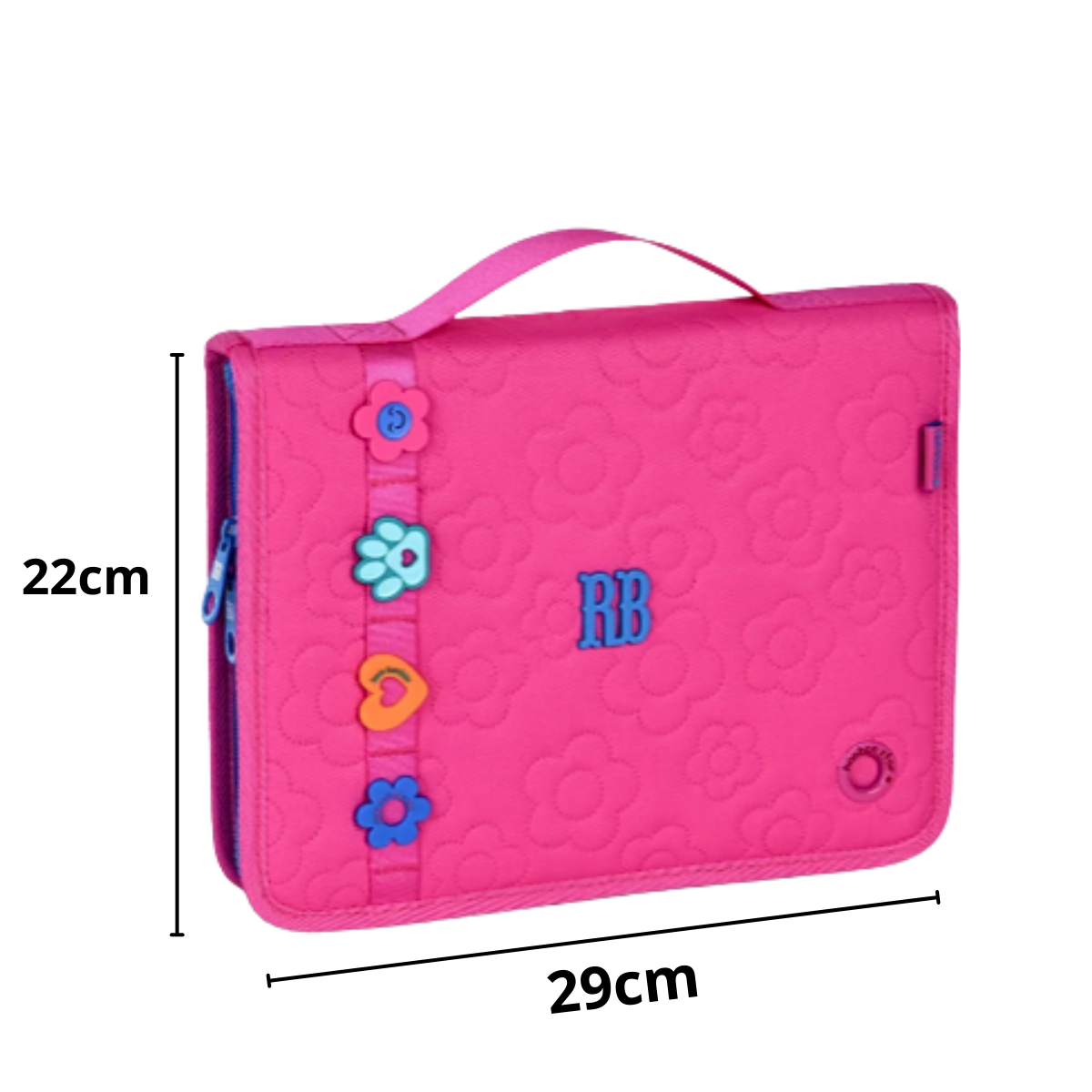 Kit Mochila De Costas E Estojo Rosa 17,5 Rebecca Bonbon