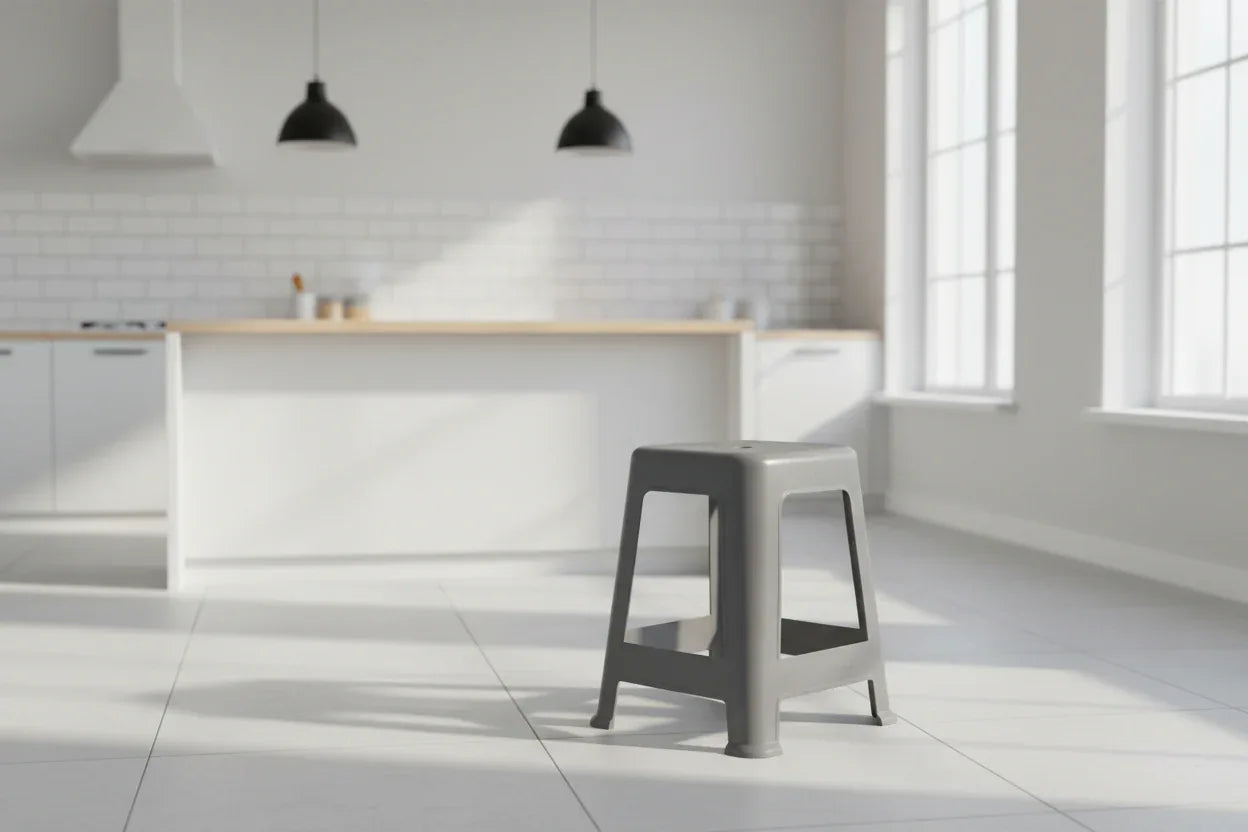 Banqueta Cinza Mor - Loja Do Thor