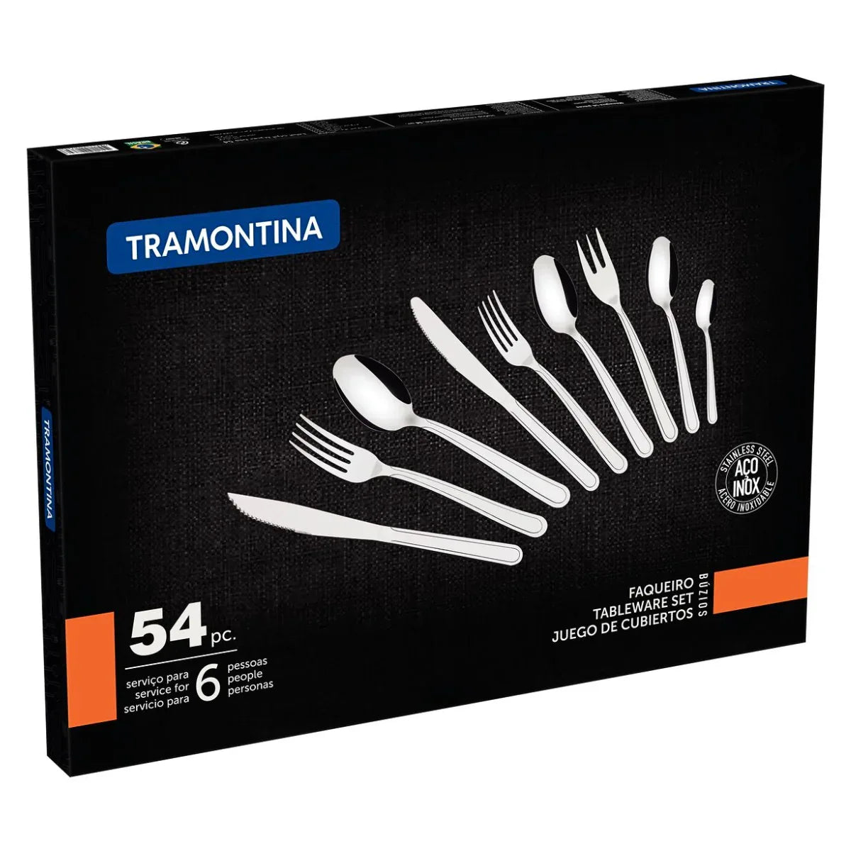 Faqueiro 54 Pcs Buzios - Aço Inox 23799077 - Loja Do Thor