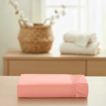 Lençol com Elástico Liso Rosa Casal – Corttex 260001