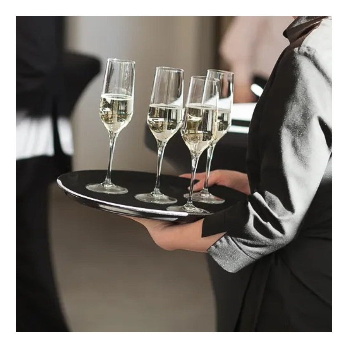 Bandeja Antiderrapante 40CM Com Friso Inox GU5840