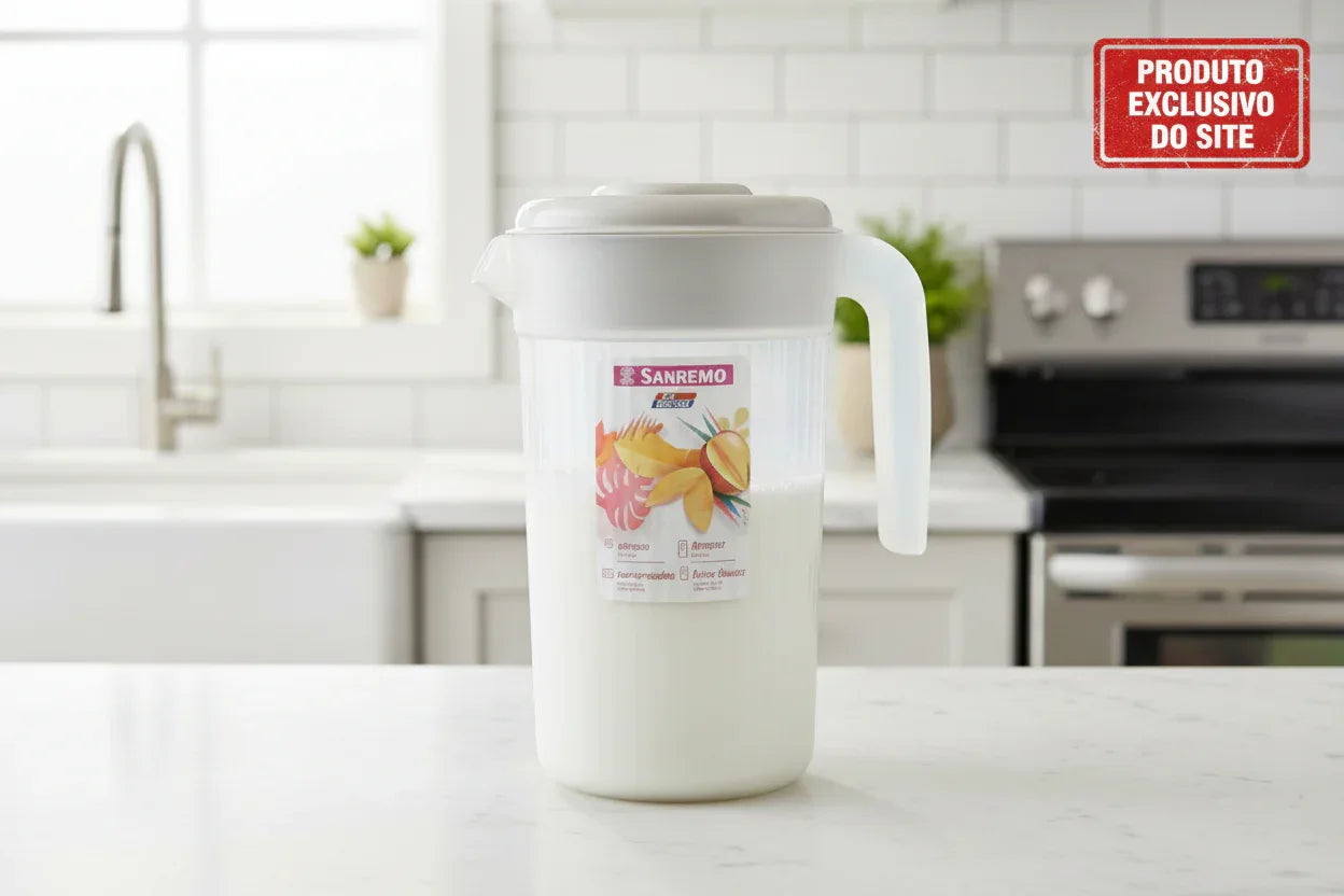 Jarra De Plástico Cinza 2L - Sanremo - Loja Do Thor