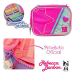 Estojo Escolar Box Rebecca Bonbon Holografica Rosa Rb27019