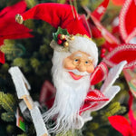 Enfeite Decorativo Cabeça Papai Noel 50Cm - Magizi - Loja Do Thor