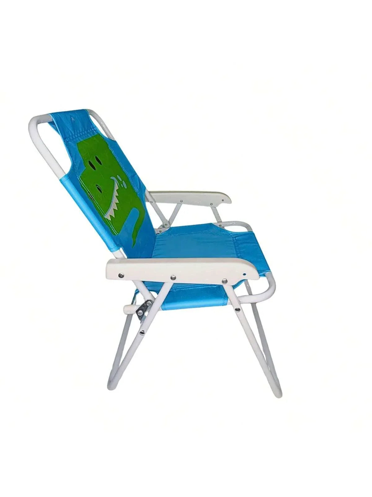 Cadeira De Praia Infantil Jacaré Azul De Oxford 53CM - Loja Do Thor