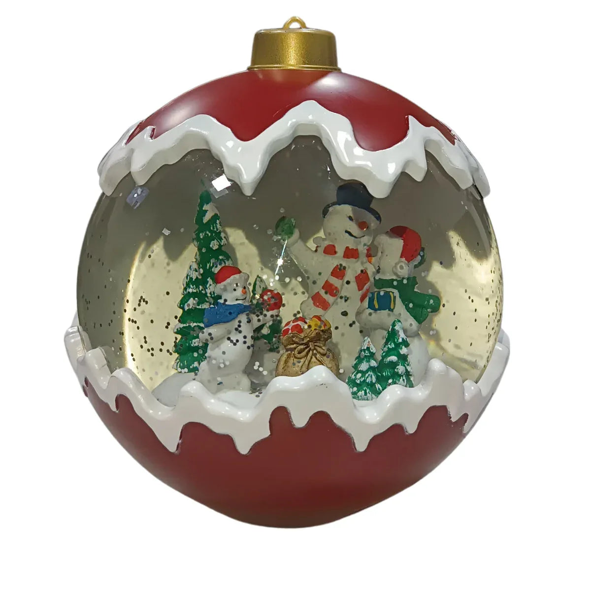 Globo De Natal Decorativo C/LED 16,3X15X15cm Colorido 820180 - Loja Do Thor