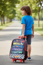 Mochila De Rodinhas Hot Wheels Preto Luxcel