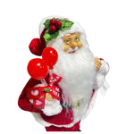 Papai Noel Natal Em Pe Vermelho Branco 30Cm Florarte - Loja Do Thor