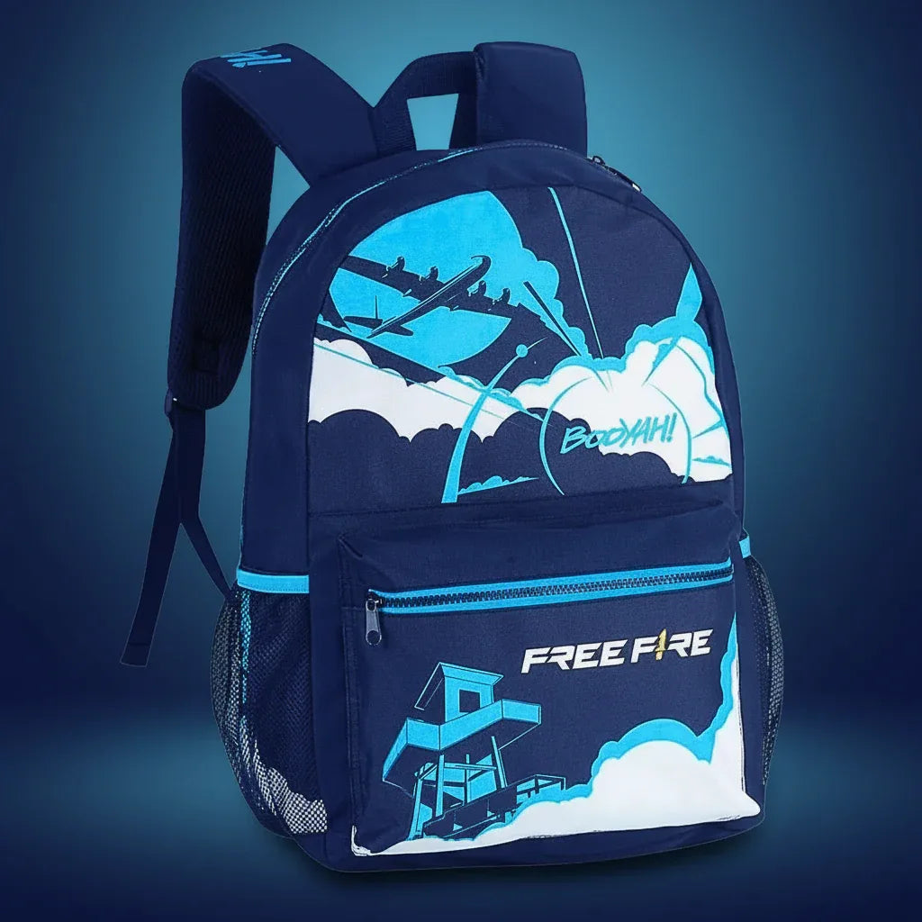 Mochila De Costas free Fire Azul 17,5 UP FR2487 - Loja Do Thor