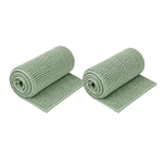 Conjunto de 2 Passadeiras Dallas Verde 40 cm x 1,00m Corttex