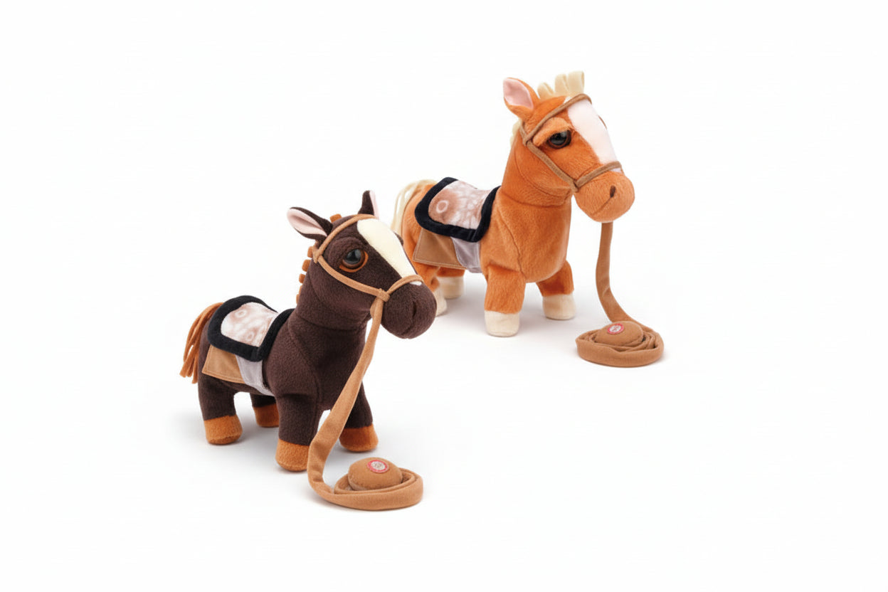 Pelúcia Interativa Cavalo 25 Cm Com Som - Caa Toys - Loja Do Thor