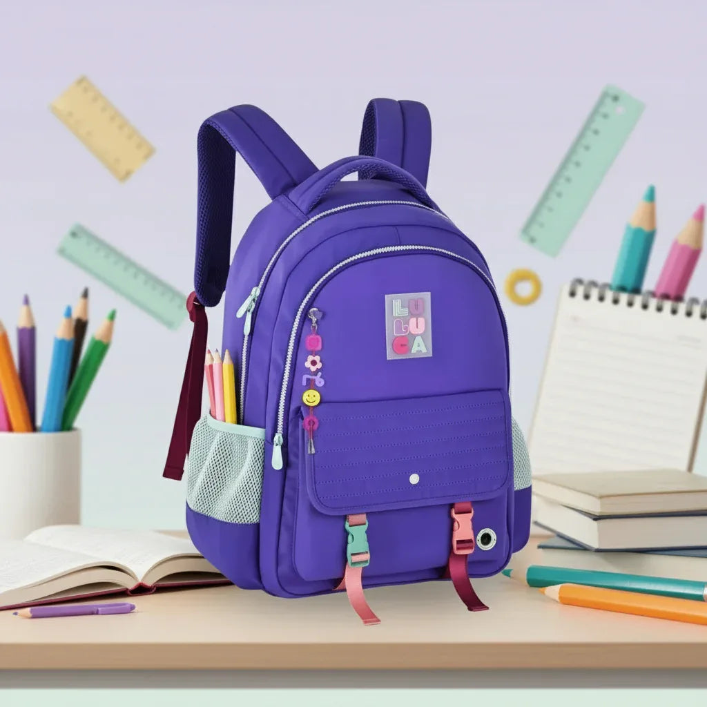 Mochila de Costas 17" Luluca Roxo Clio Style LU24601 - Loja Do Thor