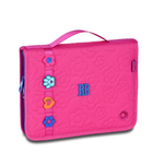 Estojo Fichário Rosa 96 Pens Flower Power RB26233