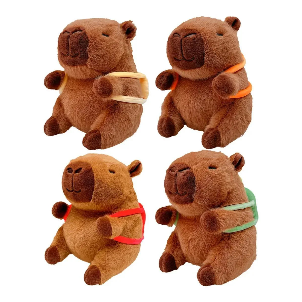 Pelucia Capivara C/Mochilinha de Fruta 30CM Sortida Caa Toys CAA0122 - Loja Do Thor