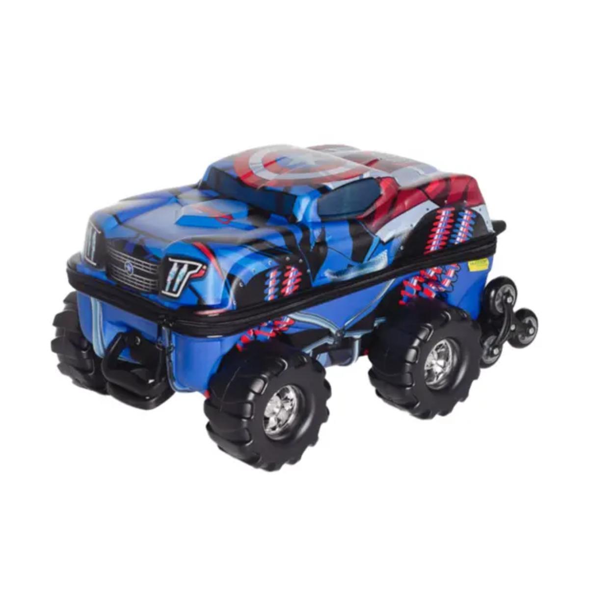 Mochila Rodinha Tripla Capitao America Monster Trucks 3D 3850IM24
