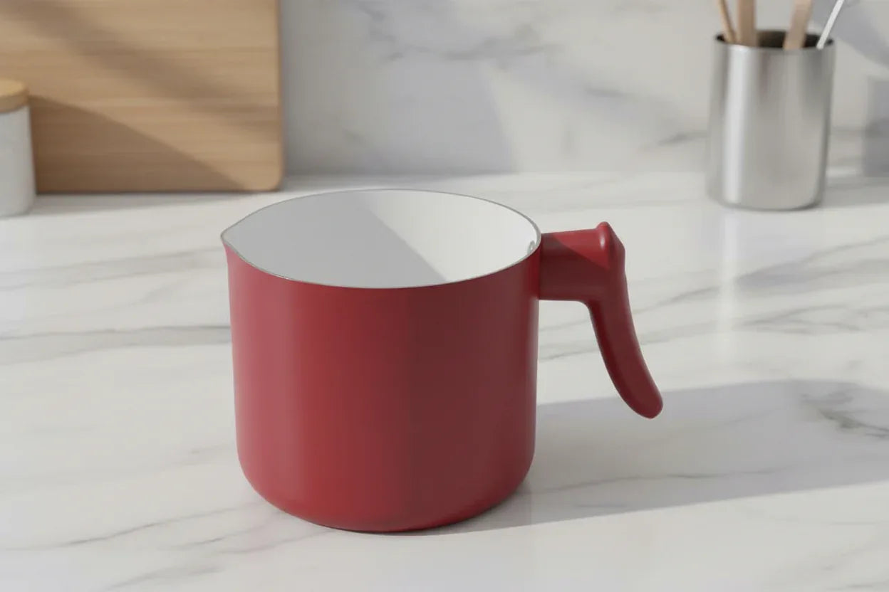 Fervedor Soft Touch Hercules 14x11,7cm Antiaderente Vermelho 	PA300-L140VM - Loja Do Thor