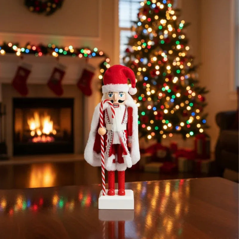 Boneco de Natal Quebra-Nozes 28cm – Vermelho e Branco - Florarte - Loja Do Thor