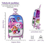 Mochila de Rodinhas 3D Paw Patrol Rosa