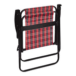 Cadeira De Praia Alta Xadrez Vermelho Carmin Mor + Brinde - Loja Do Thor
