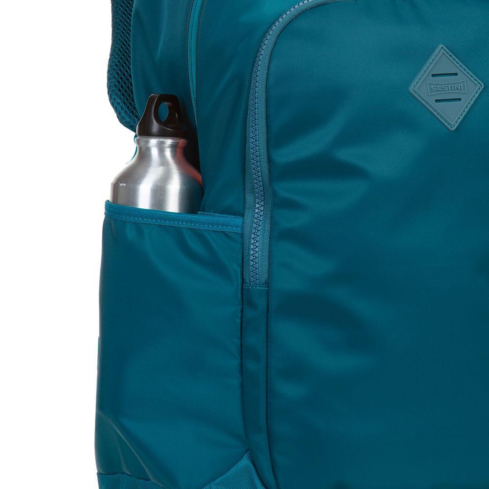 Mochila Sestini Magic Nylon Petroleo Alcas Espumadas