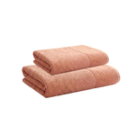 Kit Toalha De Banho Rosto Performace Zero Twist Rosa Cortex