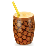 Kit 6 Copos Abacaxi Decorados Injetemp 650ml