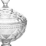 Potiche de Cristal com Pe Diamond 15cm x 23cm - Lyor