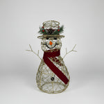 Boneco Neve Cotton Glit Decoracao Com Luzes 50cm 30852