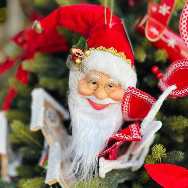 Enfeite Decorativo Cabeça Papai Noel 50Cm - Magizi - Loja Do Thor