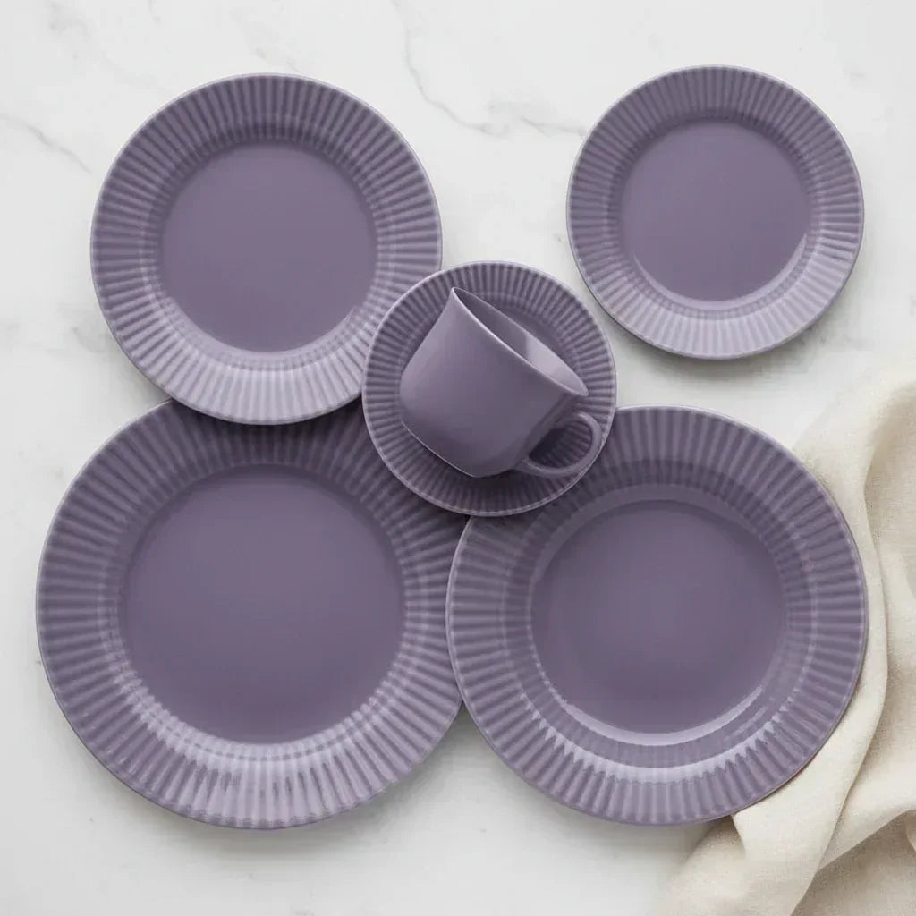 Aparelho De Jantar /Cha 30PCS - TB - Roxo - AU30-5465 - Loja Do Thor